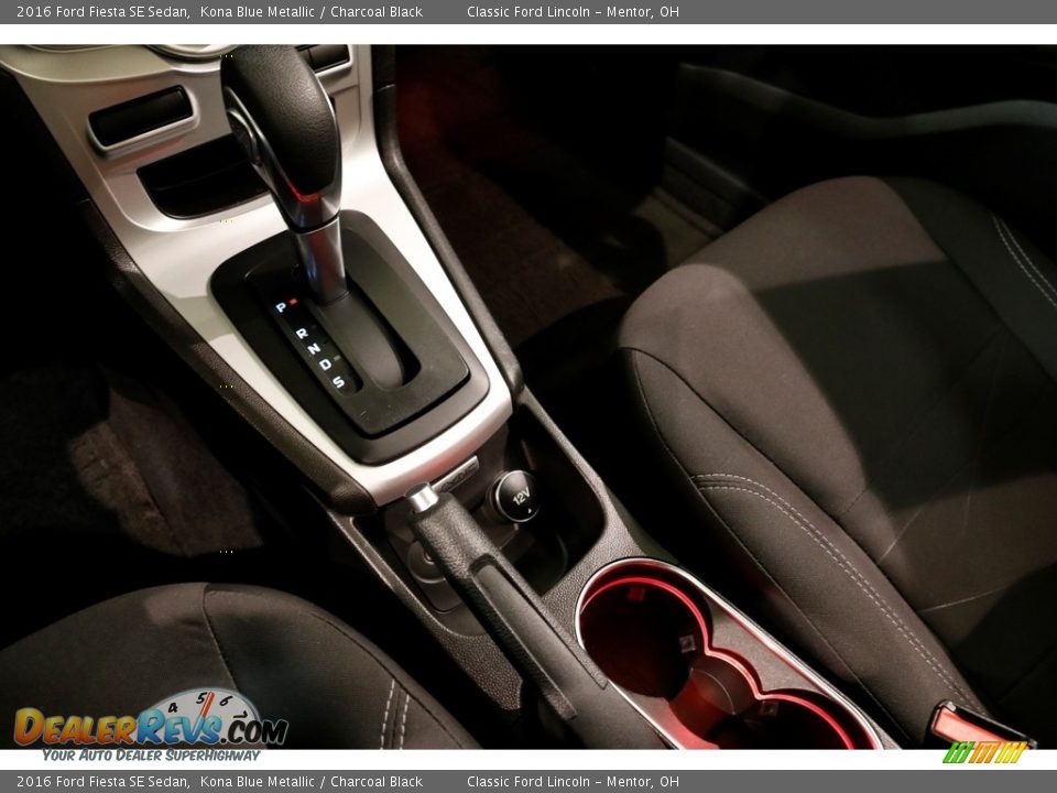 2016 Ford Fiesta SE Sedan Kona Blue Metallic / Charcoal Black Photo #13