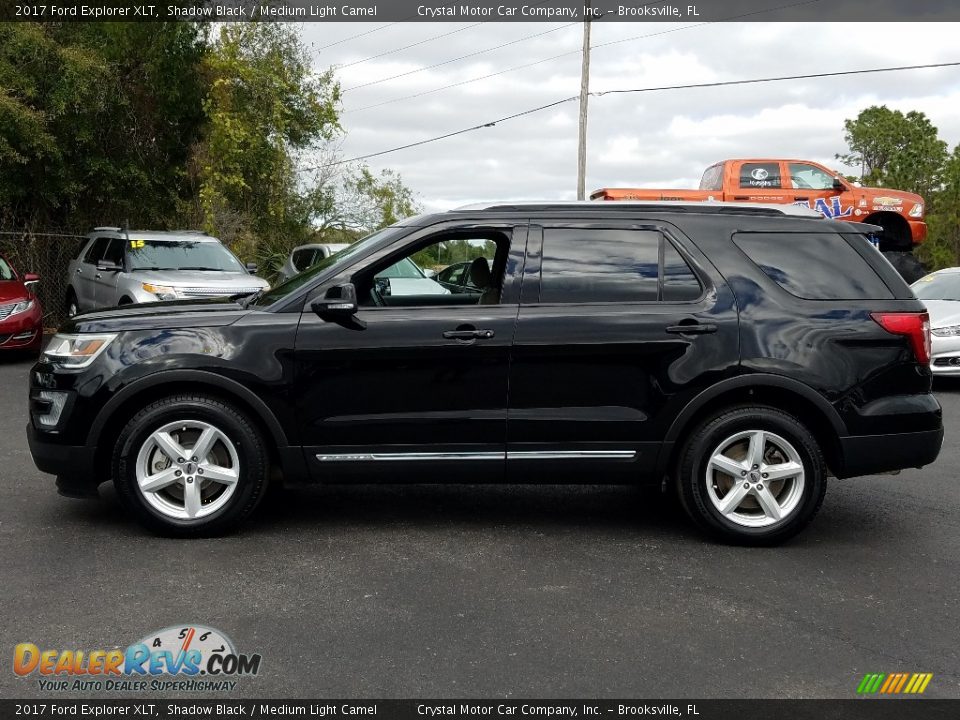 2017 Ford Explorer XLT Shadow Black / Medium Light Camel Photo #2