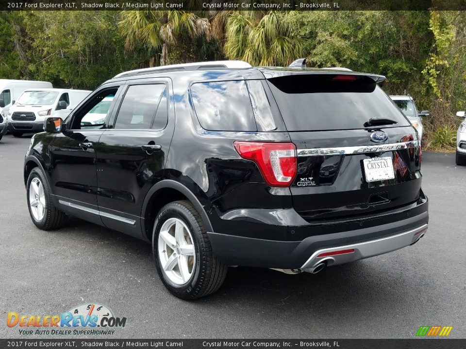 2017 Ford Explorer XLT Shadow Black / Medium Light Camel Photo #3