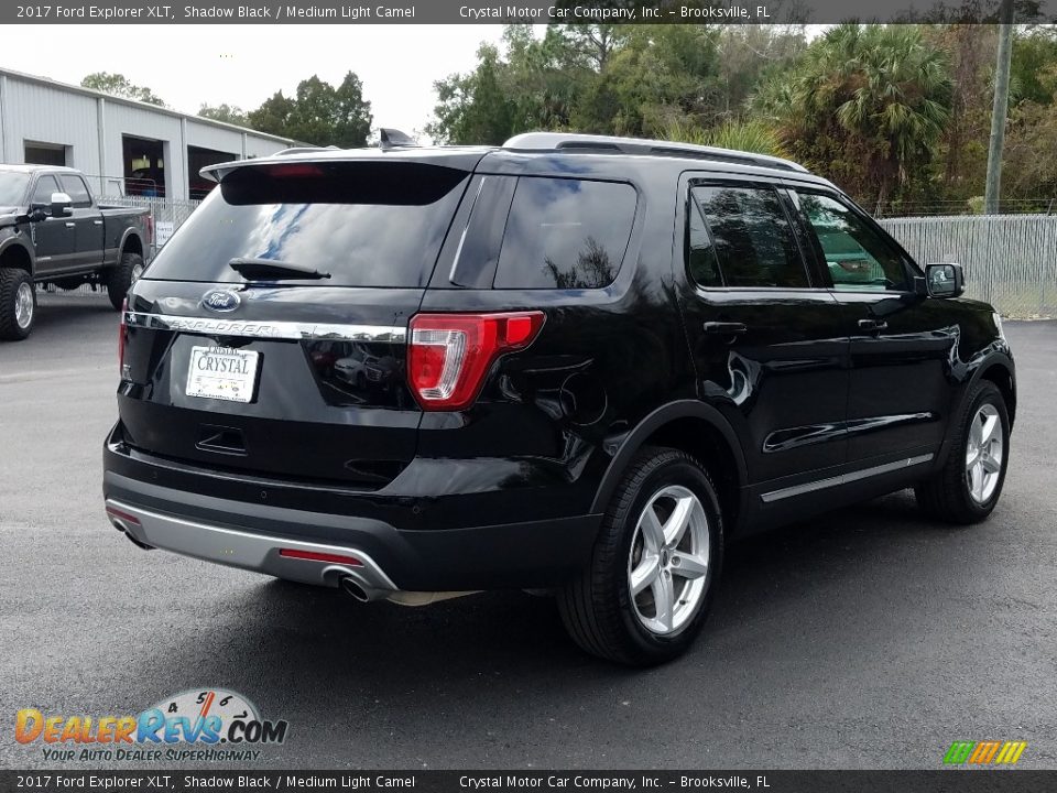 2017 Ford Explorer XLT Shadow Black / Medium Light Camel Photo #5