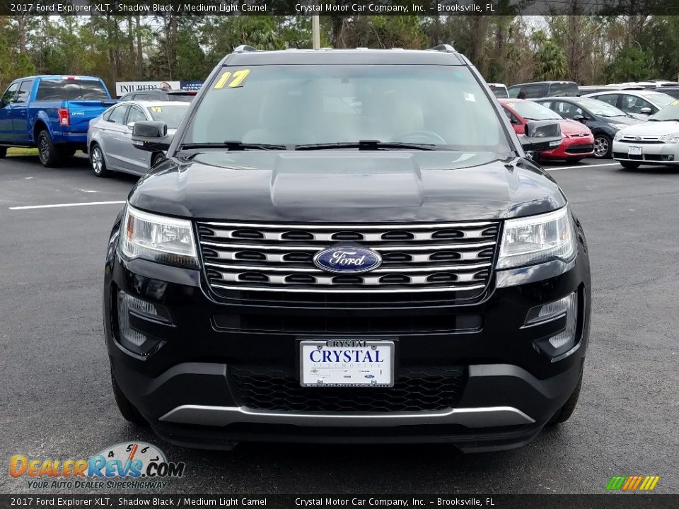 2017 Ford Explorer XLT Shadow Black / Medium Light Camel Photo #8