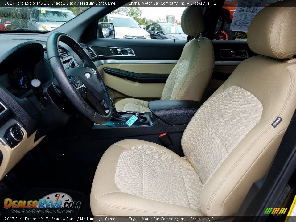 2017 Ford Explorer XLT Shadow Black / Medium Light Camel Photo #9