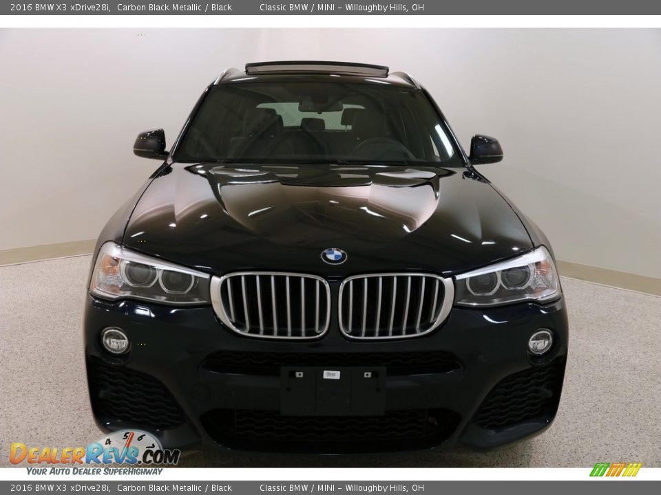 2016 BMW X3 xDrive28i Carbon Black Metallic / Black Photo #2