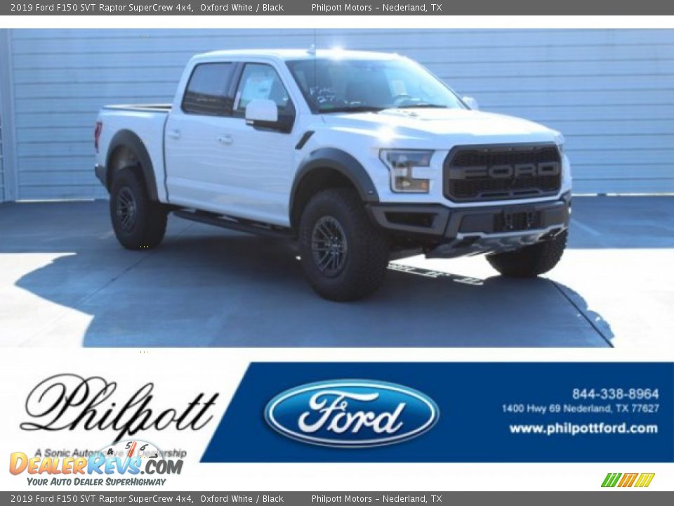 2019 Ford F150 SVT Raptor SuperCrew 4x4 Oxford White / Black Photo #1