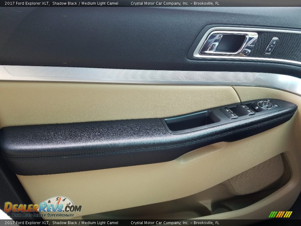 2017 Ford Explorer XLT Shadow Black / Medium Light Camel Photo #18