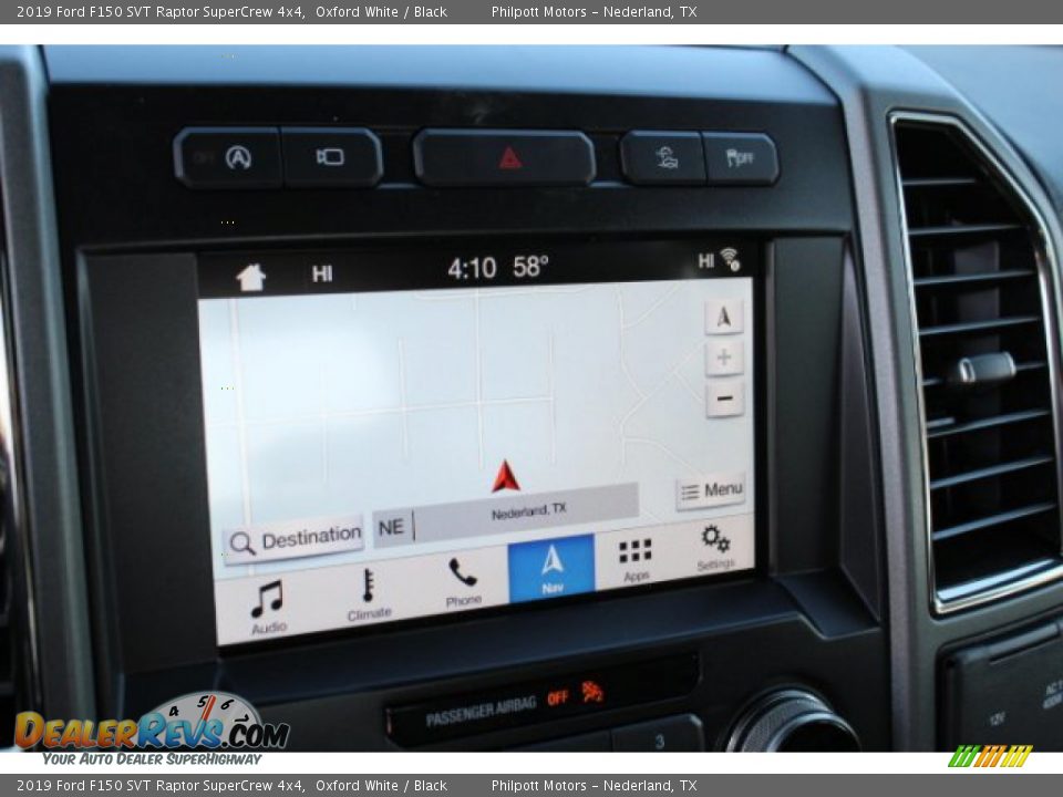 2019 Ford F150 SVT Raptor SuperCrew 4x4 Oxford White / Black Photo #11