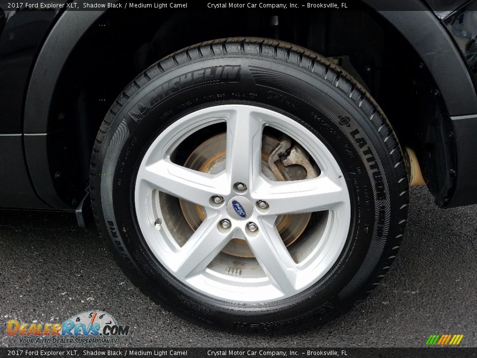 2017 Ford Explorer XLT Shadow Black / Medium Light Camel Photo #20