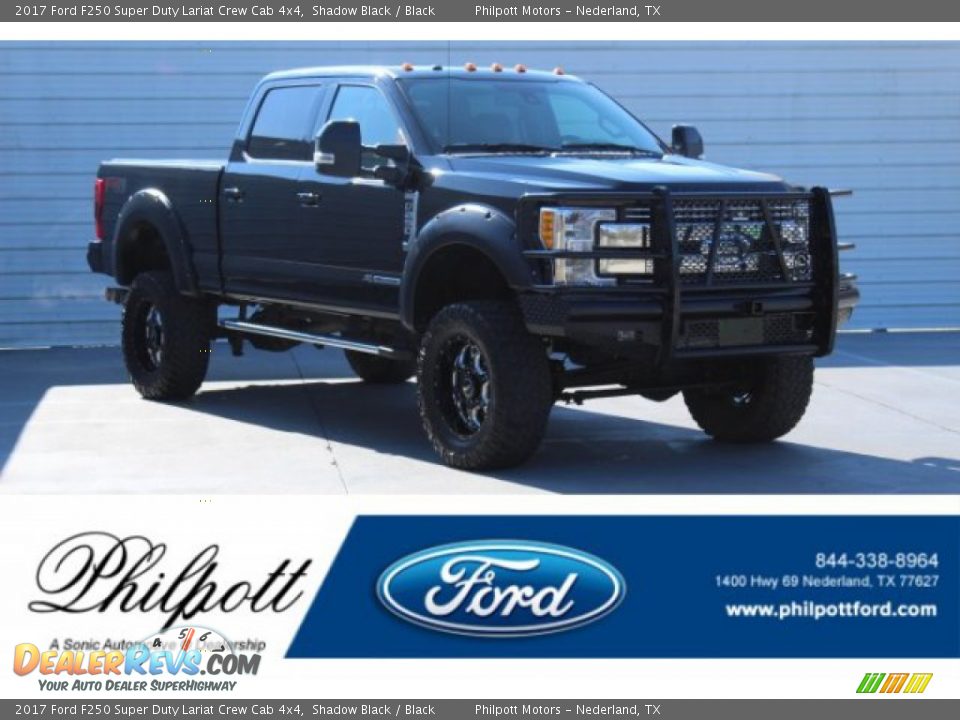 2017 Ford F250 Super Duty Lariat Crew Cab 4x4 Shadow Black / Black Photo #1
