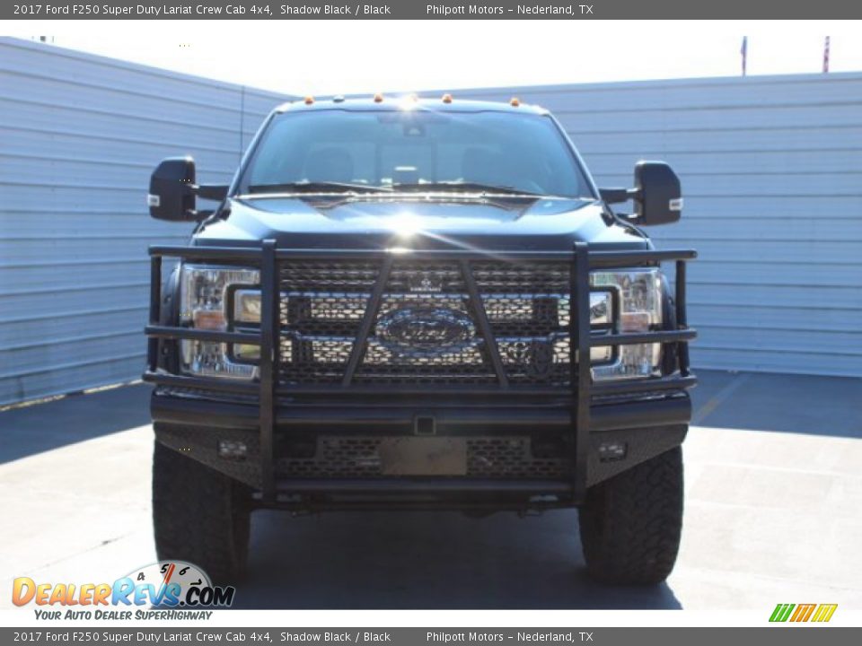 2017 Ford F250 Super Duty Lariat Crew Cab 4x4 Shadow Black / Black Photo #3