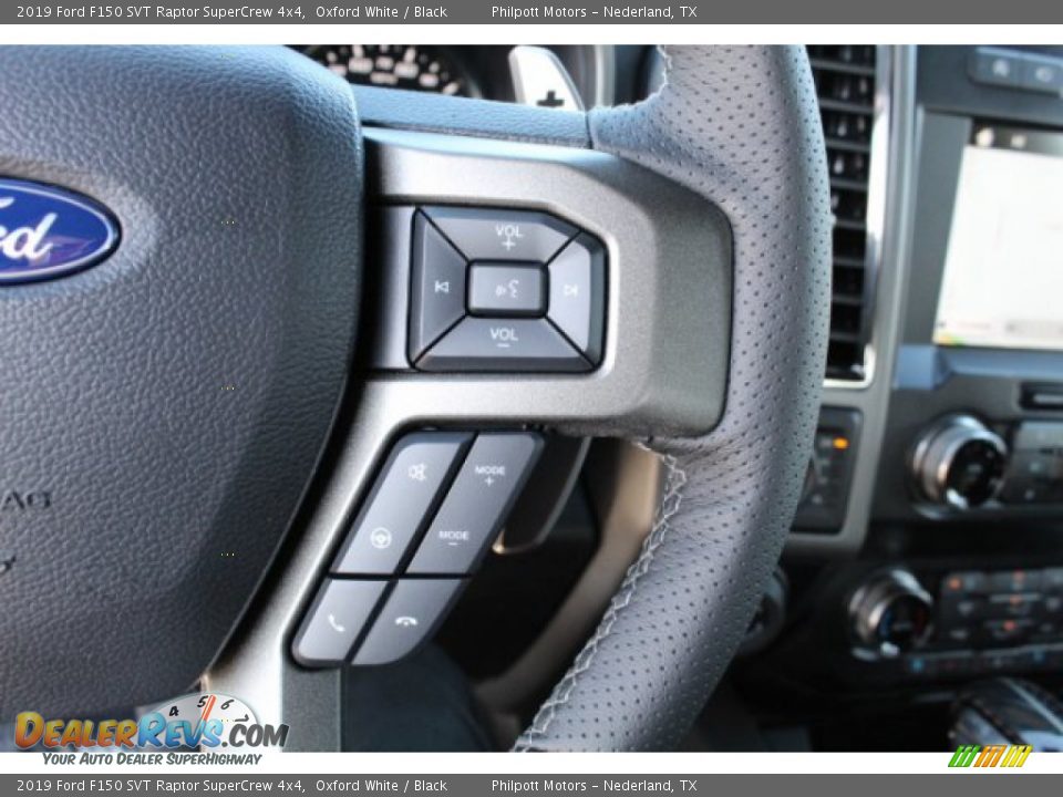 2019 Ford F150 SVT Raptor SuperCrew 4x4 Steering Wheel Photo #21