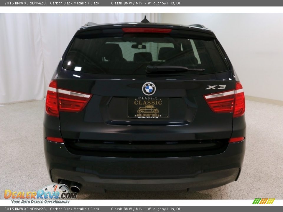 2016 BMW X3 xDrive28i Carbon Black Metallic / Black Photo #21