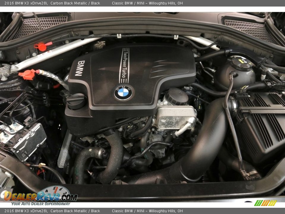 2016 BMW X3 xDrive28i Carbon Black Metallic / Black Photo #22