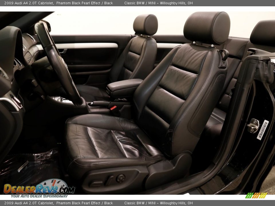 2009 Audi A4 2.0T Cabriolet Phantom Black Pearl Effect / Black Photo #6