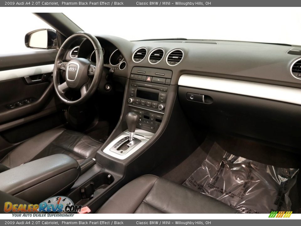2009 Audi A4 2.0T Cabriolet Phantom Black Pearl Effect / Black Photo #16