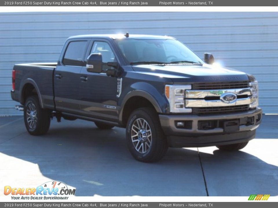 2019 Ford F250 Super Duty King Ranch Crew Cab 4x4 Blue Jeans / King Ranch Java Photo #2