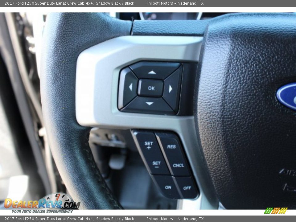 2017 Ford F250 Super Duty Lariat Crew Cab 4x4 Shadow Black / Black Photo #35