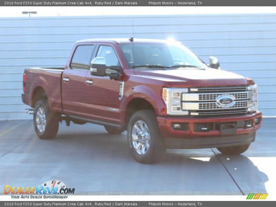 2019 Ford F250 Super Duty Platinum Crew Cab 4x4 Ruby Red / Dark Marsala Photo #2