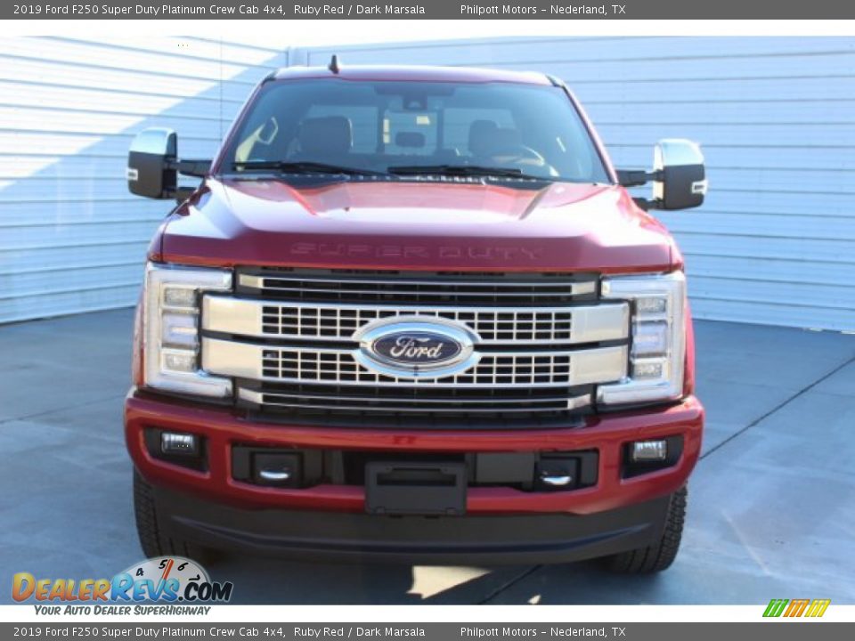 2019 Ford F250 Super Duty Platinum Crew Cab 4x4 Ruby Red / Dark Marsala Photo #3