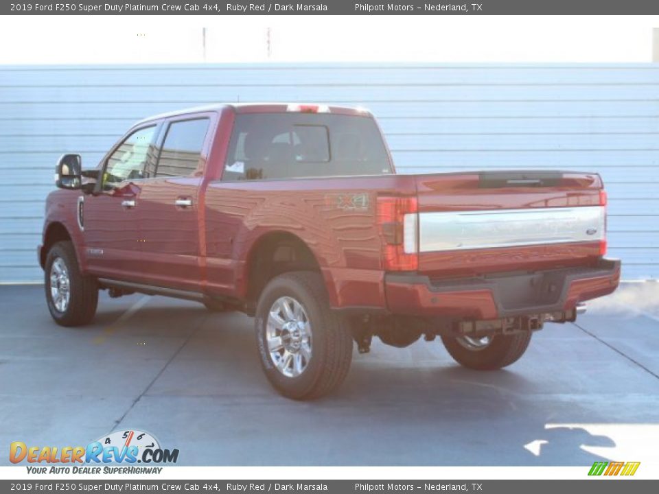 2019 Ford F250 Super Duty Platinum Crew Cab 4x4 Ruby Red / Dark Marsala Photo #6