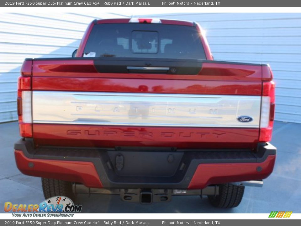 2019 Ford F250 Super Duty Platinum Crew Cab 4x4 Ruby Red / Dark Marsala Photo #7