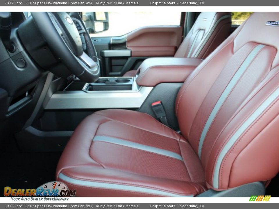2019 Ford F250 Super Duty Platinum Crew Cab 4x4 Ruby Red / Dark Marsala Photo #9