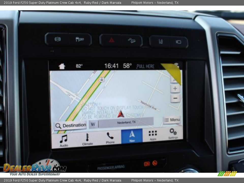 2019 Ford F250 Super Duty Platinum Crew Cab 4x4 Ruby Red / Dark Marsala Photo #11