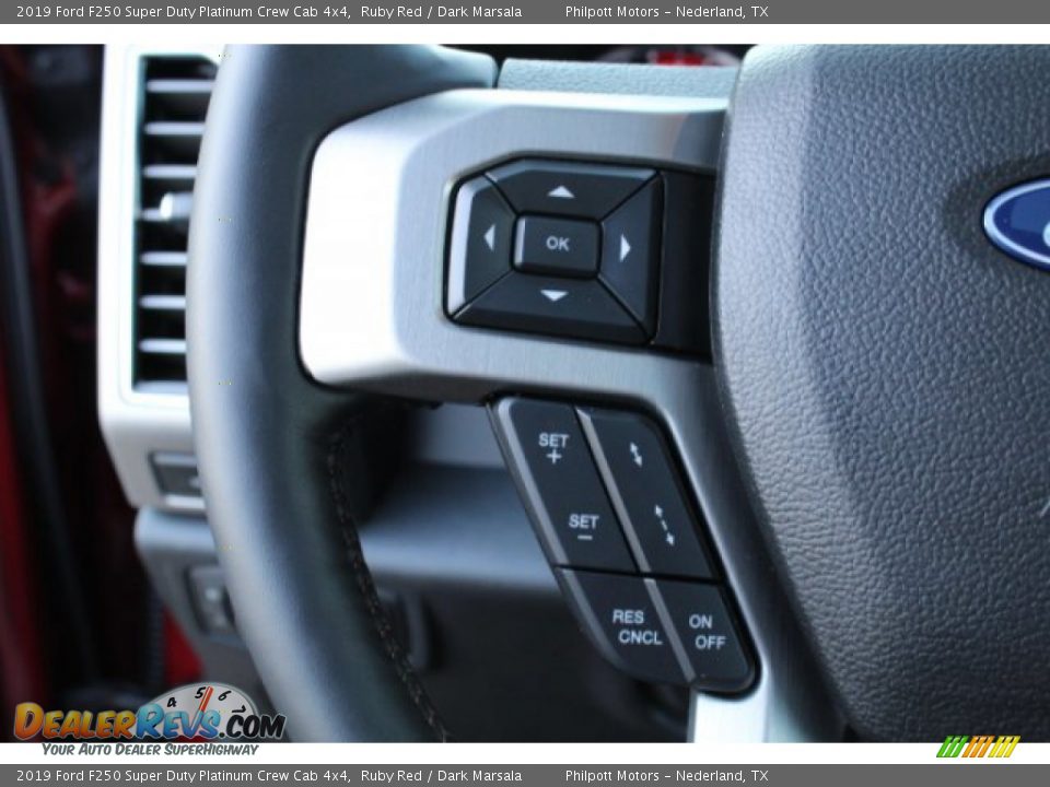 2019 Ford F250 Super Duty Platinum Crew Cab 4x4 Ruby Red / Dark Marsala Photo #18