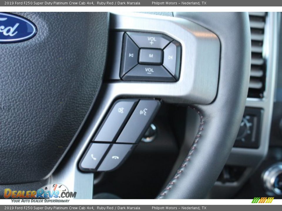 2019 Ford F250 Super Duty Platinum Crew Cab 4x4 Ruby Red / Dark Marsala Photo #19