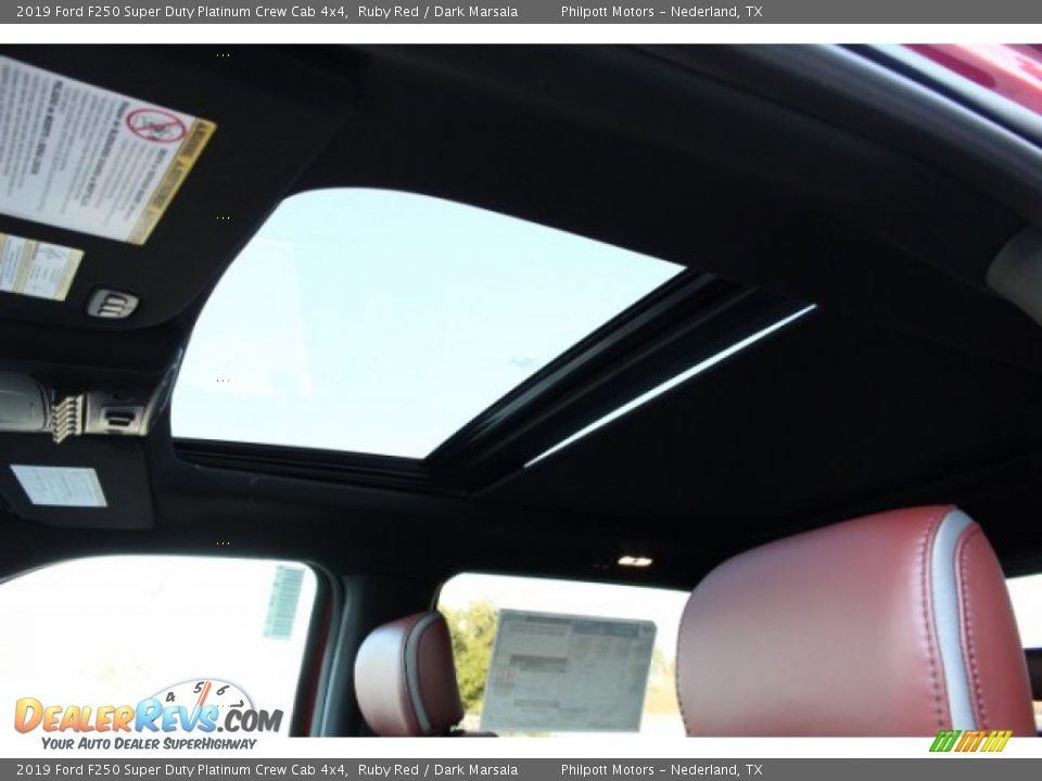 2019 Ford F250 Super Duty Platinum Crew Cab 4x4 Ruby Red / Dark Marsala Photo #20