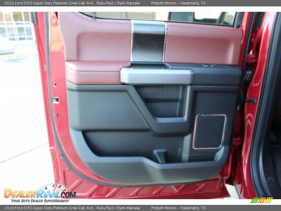 2019 Ford F250 Super Duty Platinum Crew Cab 4x4 Ruby Red / Dark Marsala Photo #21