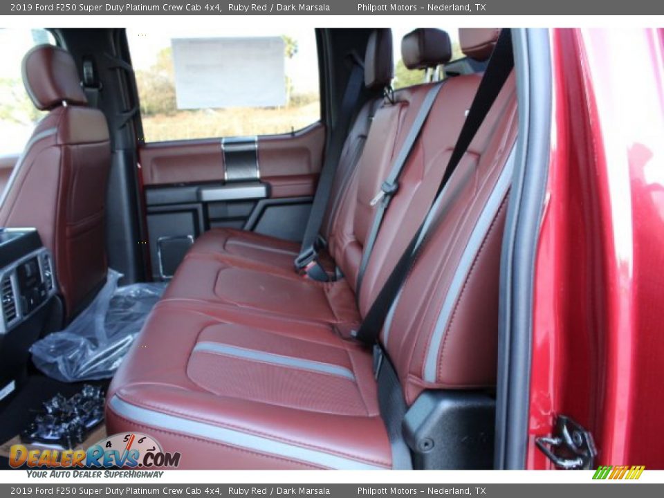 2019 Ford F250 Super Duty Platinum Crew Cab 4x4 Ruby Red / Dark Marsala Photo #22
