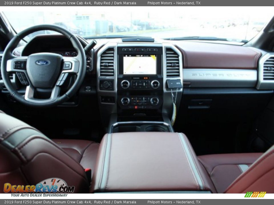 2019 Ford F250 Super Duty Platinum Crew Cab 4x4 Ruby Red / Dark Marsala Photo #24