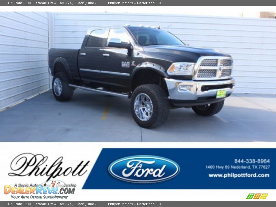 2015 Ram 2500 Laramie Crew Cab 4x4 Black / Black Photo #1