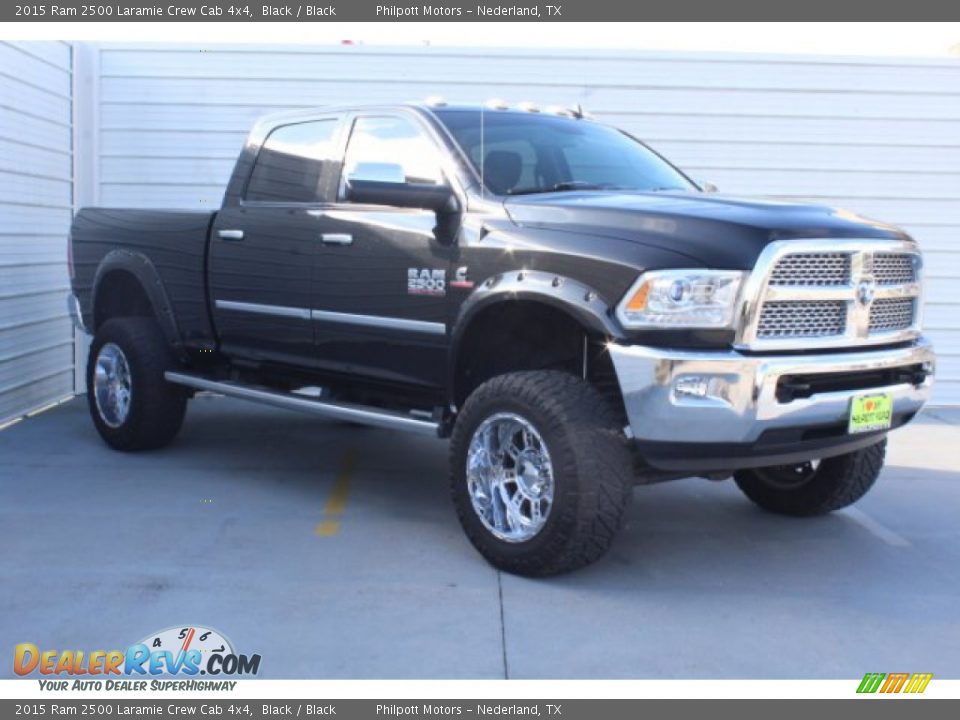 2015 Ram 2500 Laramie Crew Cab 4x4 Black / Black Photo #2