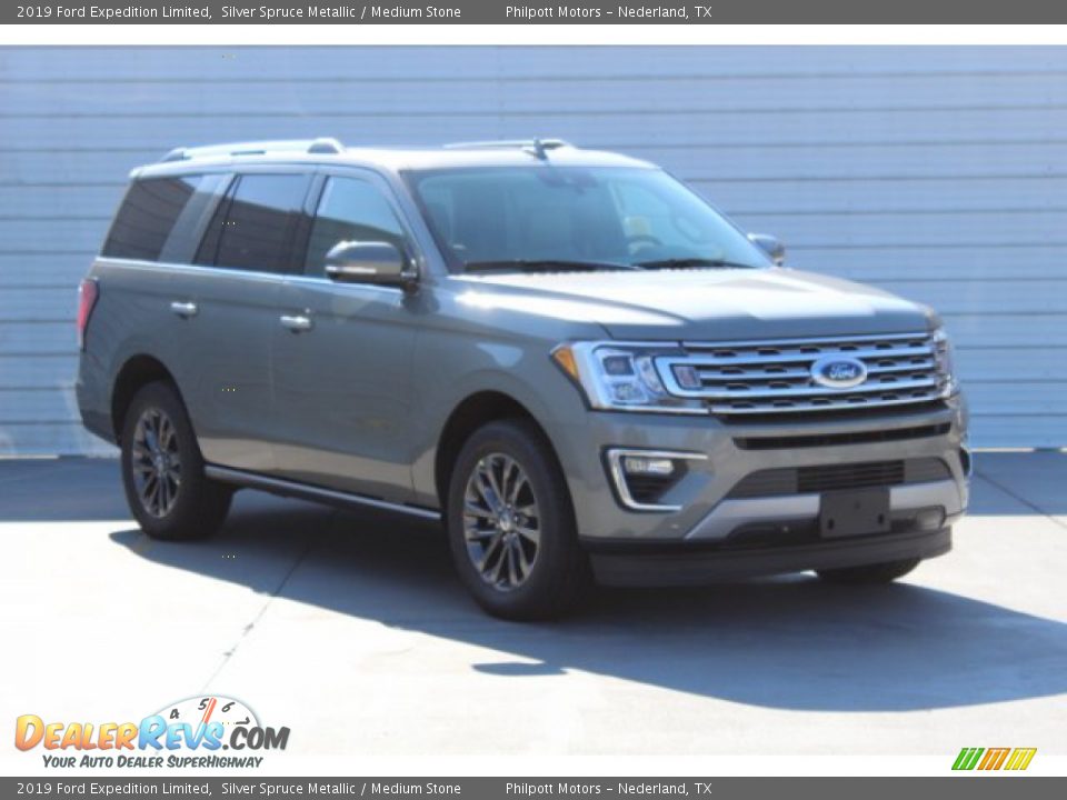 2019 Ford Expedition Limited Silver Spruce Metallic / Medium Stone Photo #2