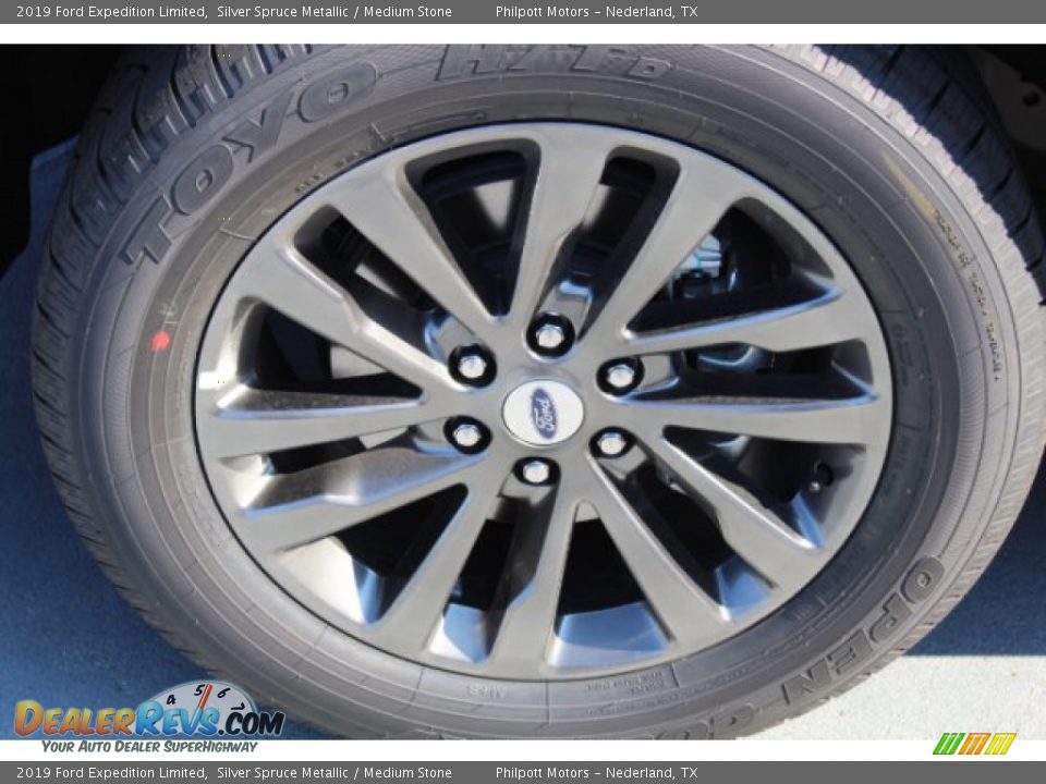 2019 Ford Expedition Limited Silver Spruce Metallic / Medium Stone Photo #5