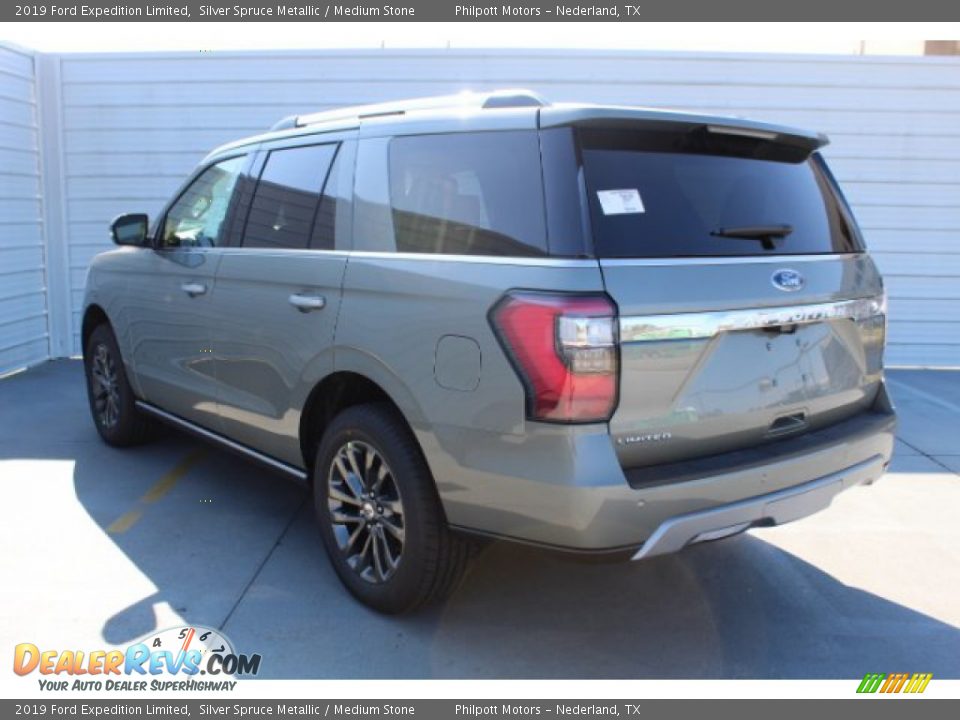 2019 Ford Expedition Limited Silver Spruce Metallic / Medium Stone Photo #6