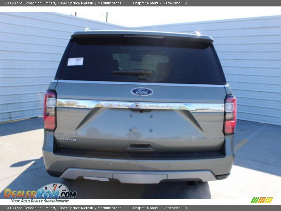 2019 Ford Expedition Limited Silver Spruce Metallic / Medium Stone Photo #7