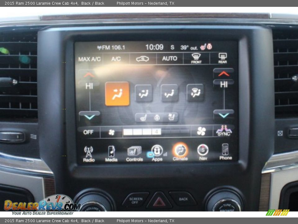 2015 Ram 2500 Laramie Crew Cab 4x4 Black / Black Photo #12