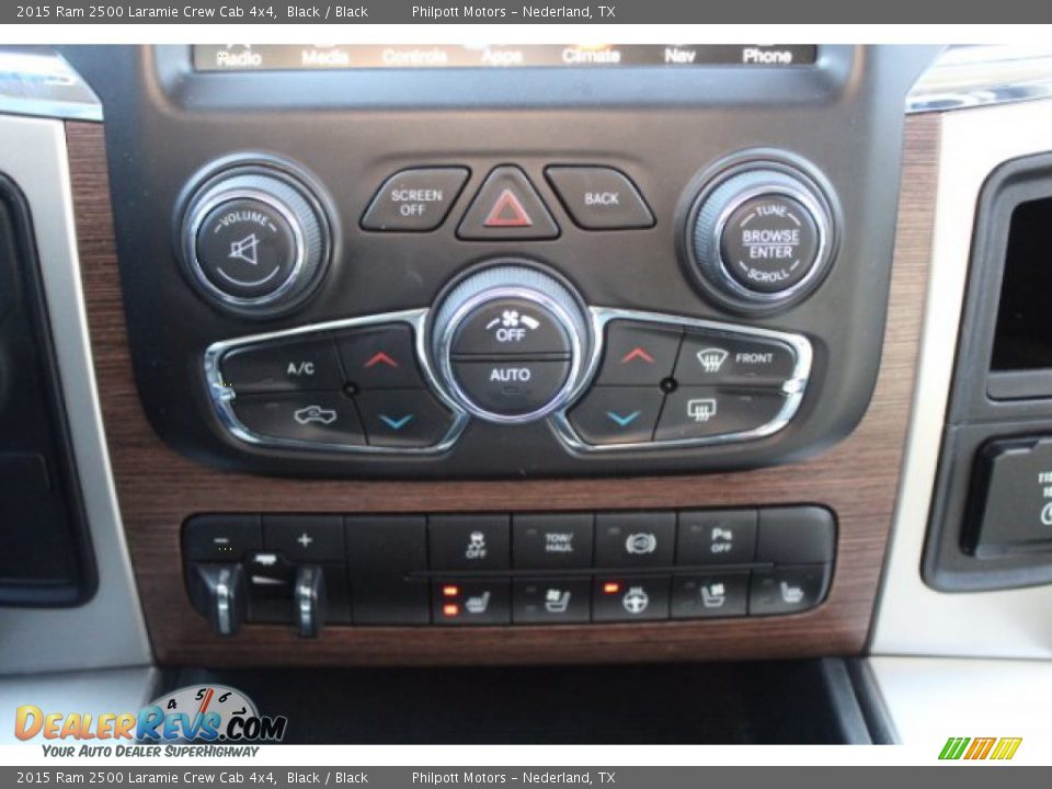 2015 Ram 2500 Laramie Crew Cab 4x4 Black / Black Photo #14