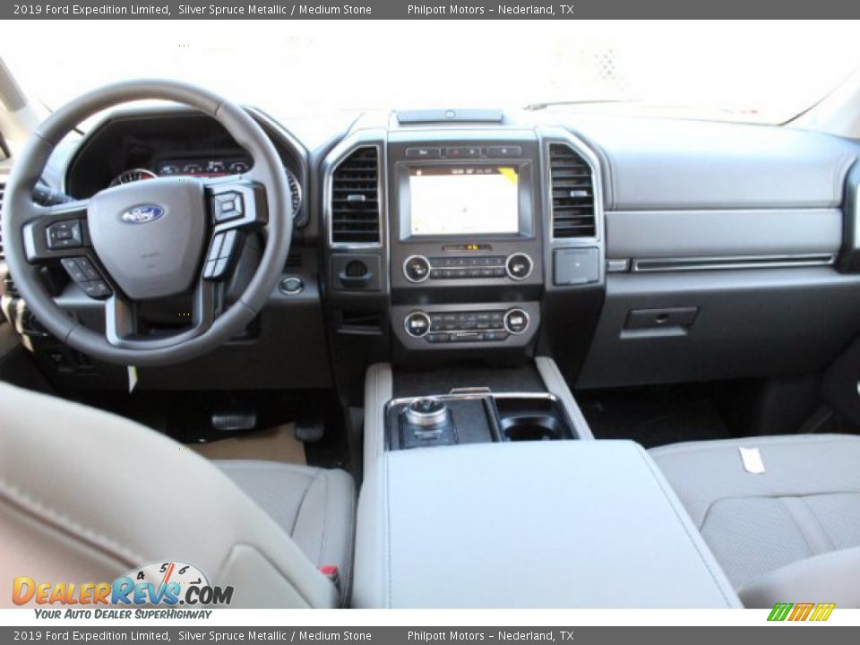 2019 Ford Expedition Limited Silver Spruce Metallic / Medium Stone Photo #24