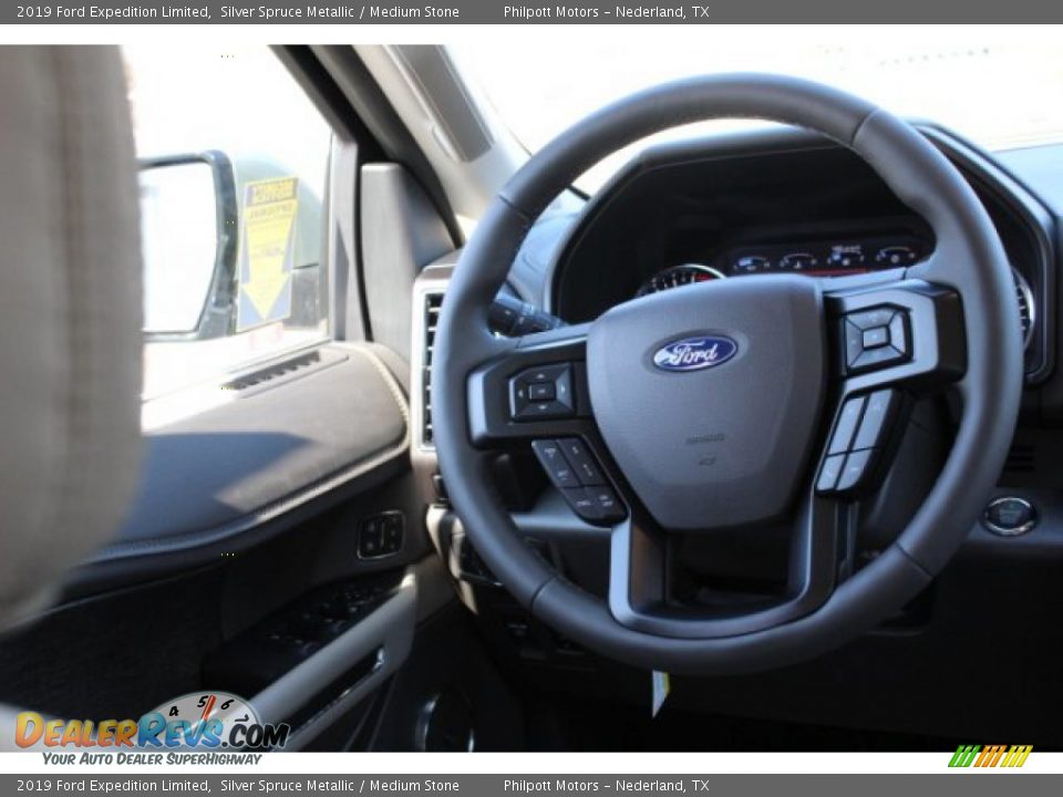2019 Ford Expedition Limited Silver Spruce Metallic / Medium Stone Photo #25