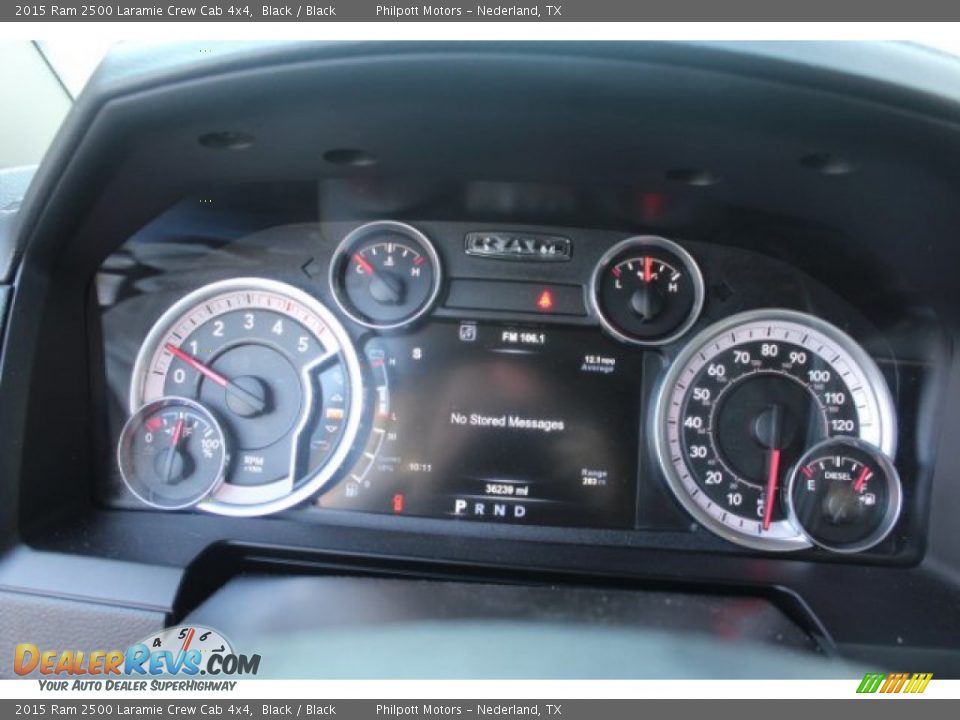 2015 Ram 2500 Laramie Crew Cab 4x4 Black / Black Photo #27