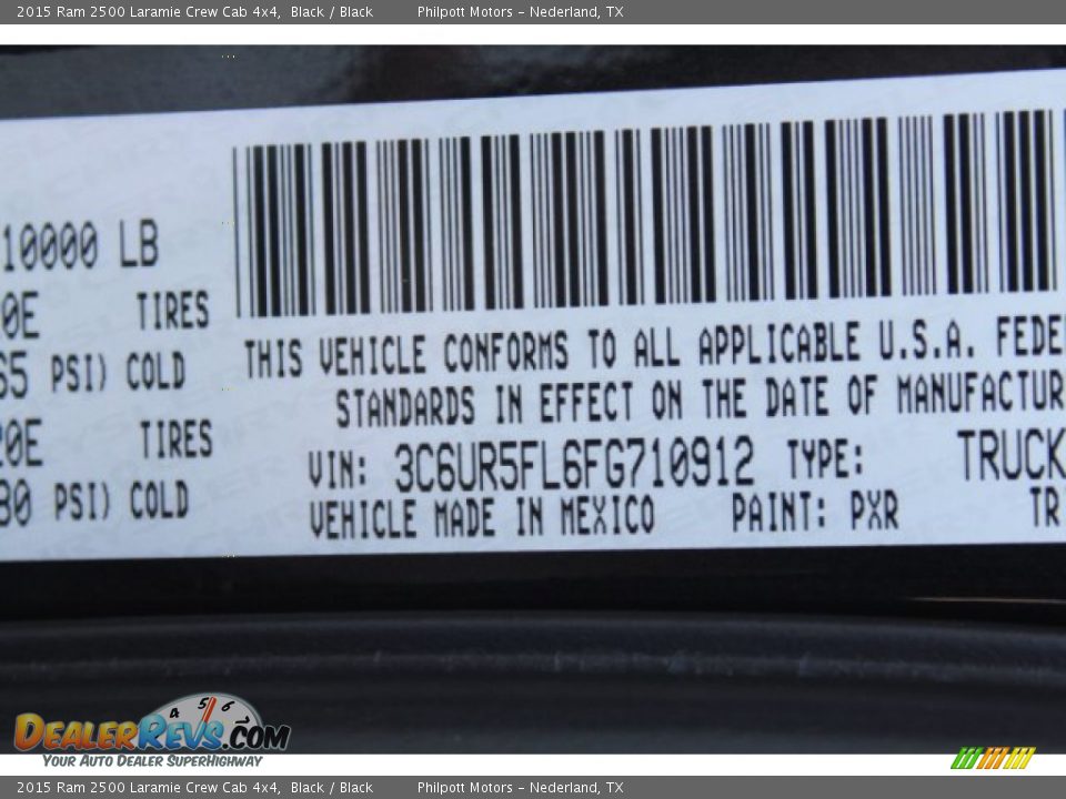 2015 Ram 2500 Laramie Crew Cab 4x4 Black / Black Photo #29