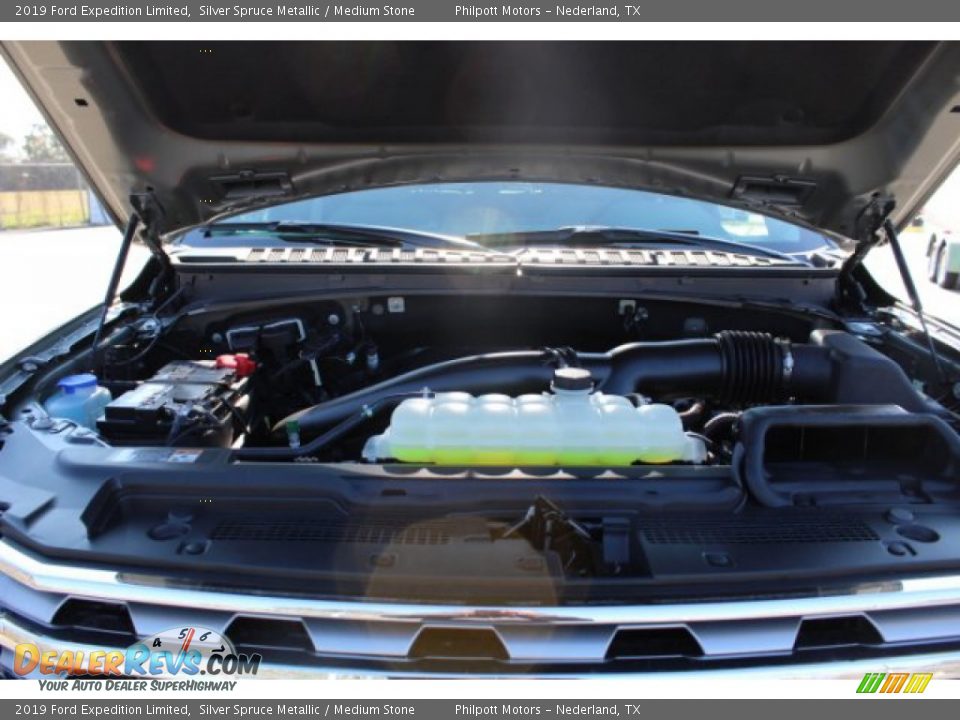 2019 Ford Expedition Limited Silver Spruce Metallic / Medium Stone Photo #28