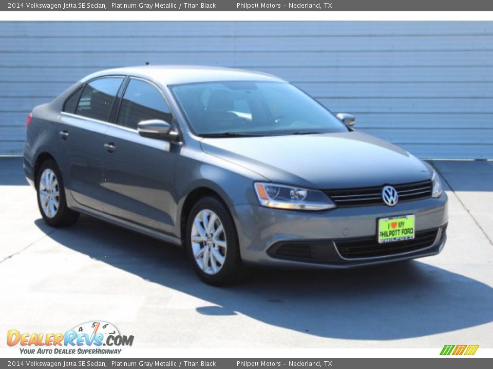 2014 Volkswagen Jetta SE Sedan Platinum Gray Metallic / Titan Black Photo #2