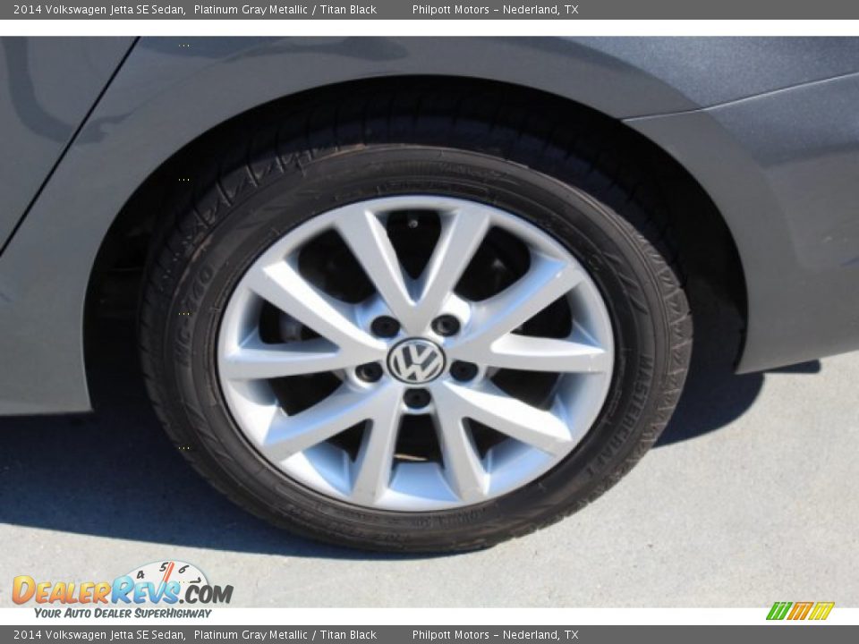 2014 Volkswagen Jetta SE Sedan Platinum Gray Metallic / Titan Black Photo #5