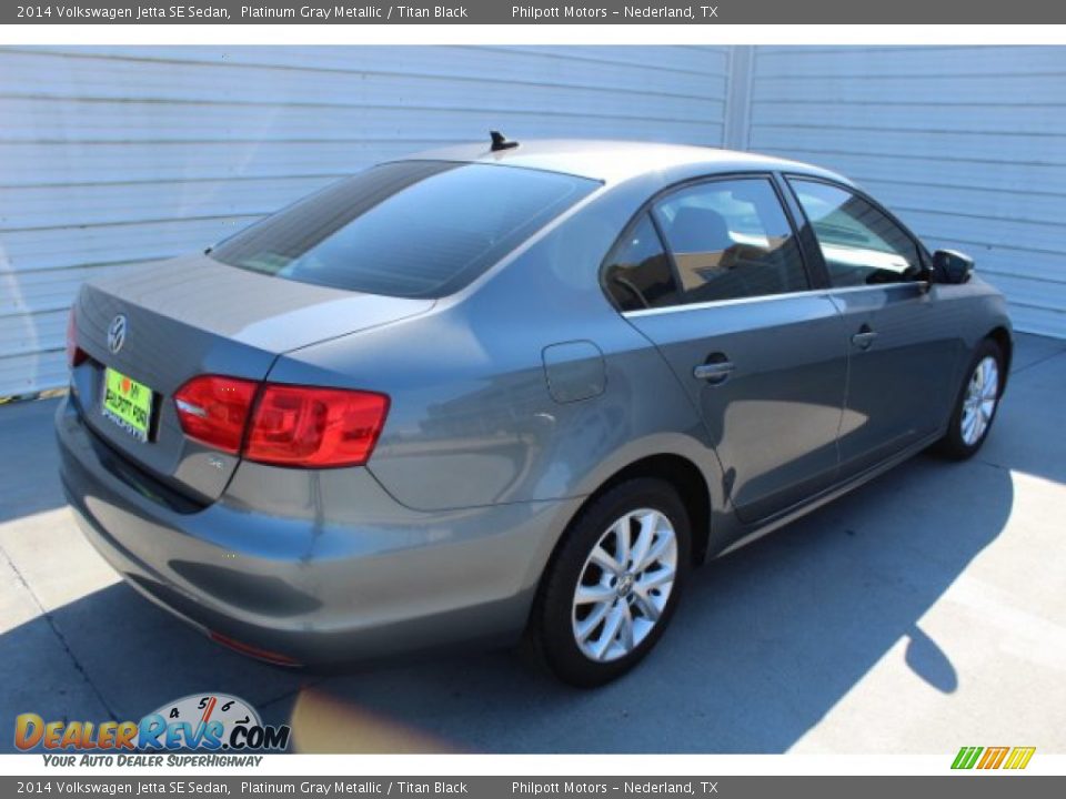 2014 Volkswagen Jetta SE Sedan Platinum Gray Metallic / Titan Black Photo #9