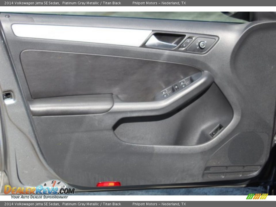 2014 Volkswagen Jetta SE Sedan Platinum Gray Metallic / Titan Black Photo #11