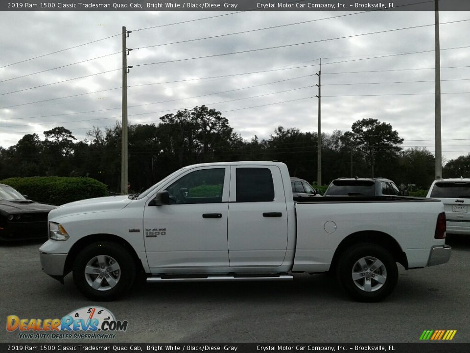 2019 Ram 1500 Classic Tradesman Quad Cab Bright White / Black/Diesel Gray Photo #2